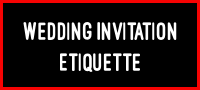 Wedding Invitation Etiquette